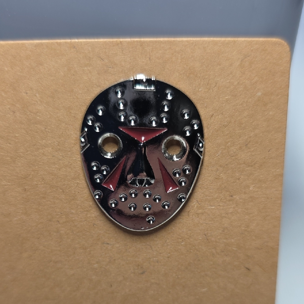 Hockey Mask Enamel Pin